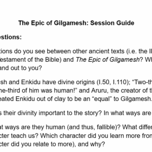 The Epic of Gilgamesh - Discussion Guide
