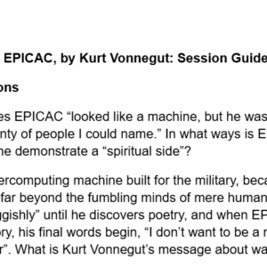 EPICAC - Discussion Guide